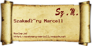 Szakmáry Marcell névjegykártya